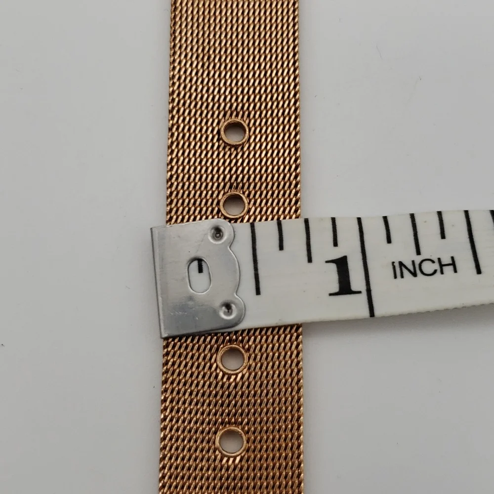 Eddie Borgo The Soho Rose Gold Watch-Woven Strap Quartz Movement
